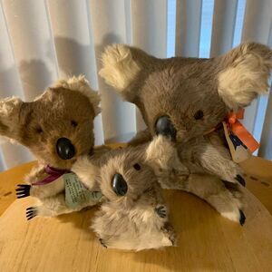 Lina Products Koala Bears Vintage 2 With Attached Tags Set 3 Australia Native